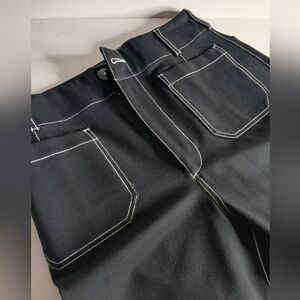 Maeve Anthropologie Colette Topstitch Black Pants Size 31